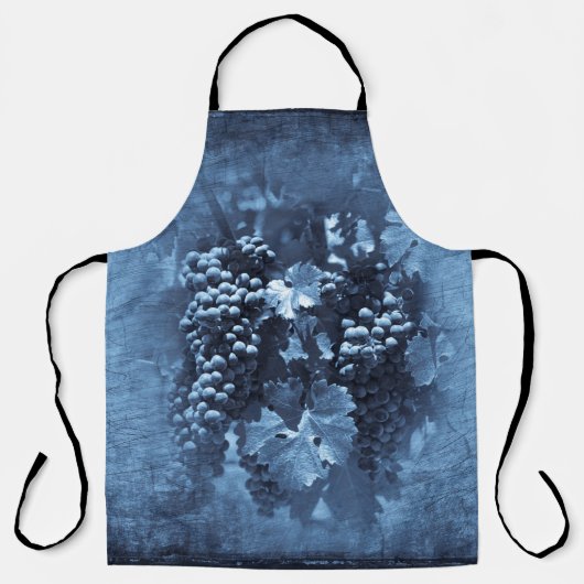 Vintag Blue Grapes Plaster Schürze (Vorderseite)