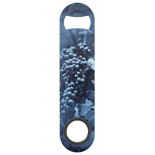Vintag Blue Grapes Plaster Speed Flaschenöffner (Vorderseite)
