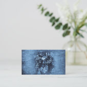 Vintag Blue Grapes Plaster Visitenkarte (Stehend Vorderseite)