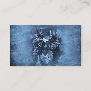 Vintag Blue Grapes Plaster Visitenkarte