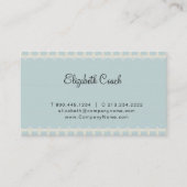 Vintag Blue Gray Visitenkarte (Vorderseite)