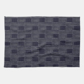 Vintag Blue Grunge USA Flag Pattern Geschirrtuch (Horizontal)
