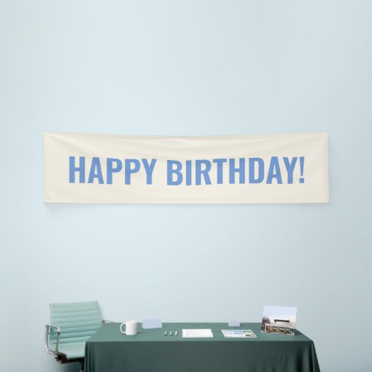 Vintag Blue Happy Birthday Banner (Messeveranstaltung)
