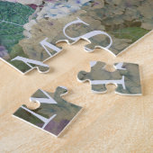 Vintag Blue Hydrangea Floral Name Puzzle (Seite)