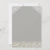 Vintag Blue Hydrangea Gipskraut Brautparty Einladung (Rückseite)