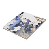 Vintag Blue japan Art Fliese (Seite)