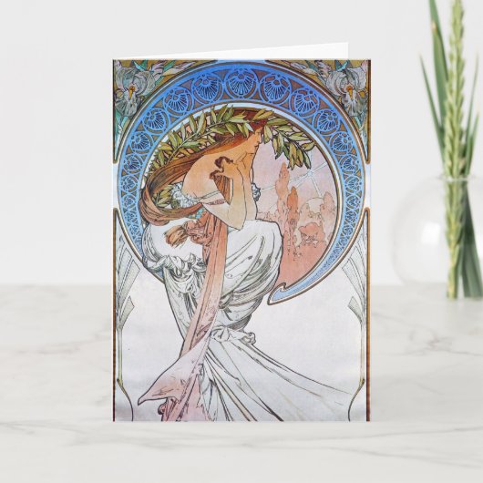 Vintag Blue Moon Goddess Karte (Vorderseite)