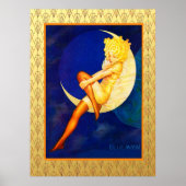 Vintag Blue Moon Poster (Vorne)