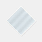 Vintag Blue Pinstripe Babydusche Serviette (Ecke)