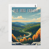 Vintag Blue Ridge Parkway Souvenir Postkarte (Vorne/Hinten)