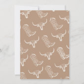 Vintag Blue Rodeo Boys Wild 1. Geburtstag Einladung (Rückseite)