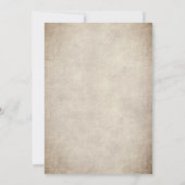 Vintag Blue Rose Blume Dome Messe Hochzeit Einladung (Rückseite)