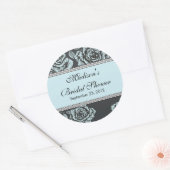 Vintag Blue Rose Brautparty Sticker (Umschlag)