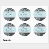 Vintag Blue Rose Brautparty Sticker (Blatt)