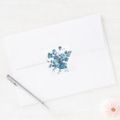 Vintag Blue Rose & Peony Floral Stickers / Siegel (Umschlag)