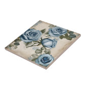 Vintag Blue Rose Shabby Fliese (Seite)