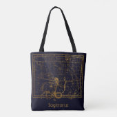 Vintag Blue Sagittarius Zodiac Astrologie Zeichen Tasche (Rückseite)