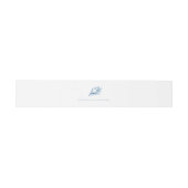 Vintag Blue Seashell Wedding Einladungsbanderole (Flach)