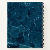 Vintag Blue Snake & Marble Notizblock (Rückseite)