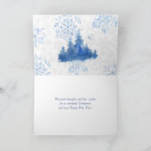 Vintag Blue Town Mice Collage Weihnachten (Innenseite)