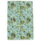 Vintag Blue Wattle und Eucalyptus Mittlere Geschenktüte (Vorderseite)