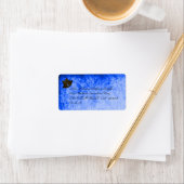 Vintag Blue Wedding Address Labels Adressaufkleber (Insitu)