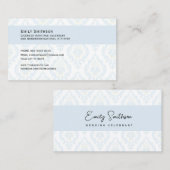 Vintag Blue Wedding Celebrant Business Card Visitenkarte (Vorne/Hinten)