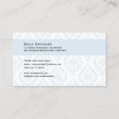 Vintag Blue Wedding Celebrant Business Card Visitenkarte (Vorderseite)