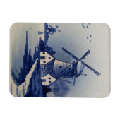 Vintag Blue White Delft Windmill Magnet (Horizontal)