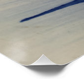 Vintag Blue White Delft Windmill Poster (Ecke)