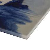 Vintag Blue White Delft Windmill Schneidebrett (Ecke)