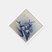 Vintag Blue White Delft Windmill Serviette (Ecke)