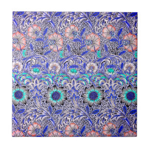 Vintag Blue William Morris Corncockle Fliese