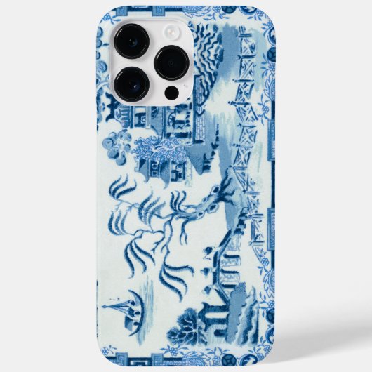 Vintag Blue Willow iPhone Case (Rückseite)