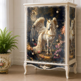Vintag Blue Winged Pegasus Griechische Mythologie Seidenpapier