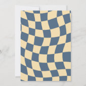 Vintag Blueberry Berry Erster Geburtstag Groovy Einladung (Rückseite)