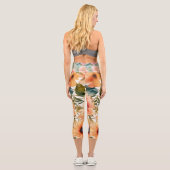 Vintag blühend zeichn capri leggings (Rückseite)