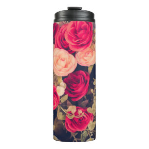 Vintag Blume, Vintag, blumenreich, mütterlich, da Thermosbecher