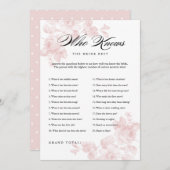 Vintag blumenreich | Brautparty Game (Vorne/Hinten)