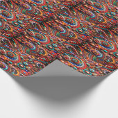 Vintag blumenreich geschenkpapier (Ecke)