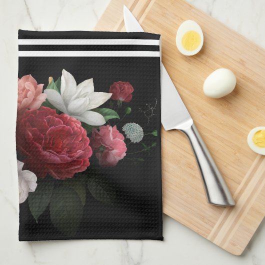 Vintag blumenreich geschirrtuch (Viertel Falte)