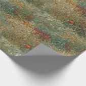 Vintag, blumenreich, Herbsttöne, Feld der Wildblum Geschenkpapier (Ecke)