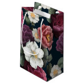 Vintag blumenreich kleine geschenktüte (Rückseite Schrägansicht)