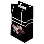 Vintag blumenreich kleine geschenktüte (Rückseite Schrägansicht)