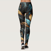 Vintag blumenreich leggings (Rückseite)