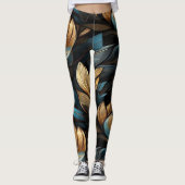 Vintag blumenreich leggings (Vorderseite)