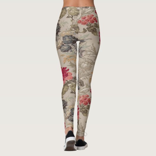 Vintag blumenreich leggings (Rückseite)