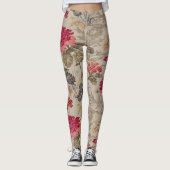 Vintag blumenreich leggings (Vorderseite)