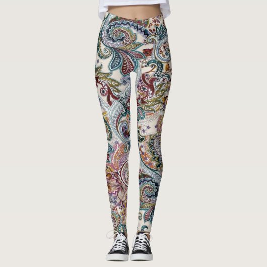 Vintag blumenreich leggings (Vorderseite)