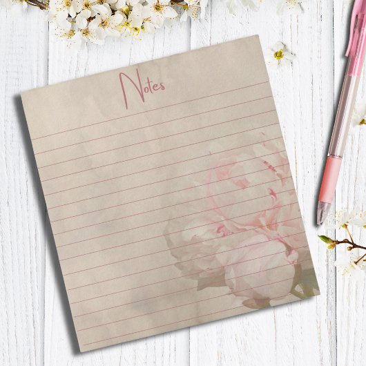 Vintag Blush Bloral Peak Notizblock